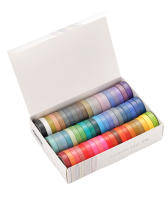60pcs Cinta De Colores Sólidos Básicos No Repetitivos Para Decoración De Diarios Y Cuadernos DIY Caja De Pegatinas De Papel Y Arreglo De Escritorio - details 9