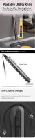 Cuchillo De Utilidad Con 10 Hojas De Corte Para Bolsillo Herramienta De Demolición Para Papel Y Corte - details 1