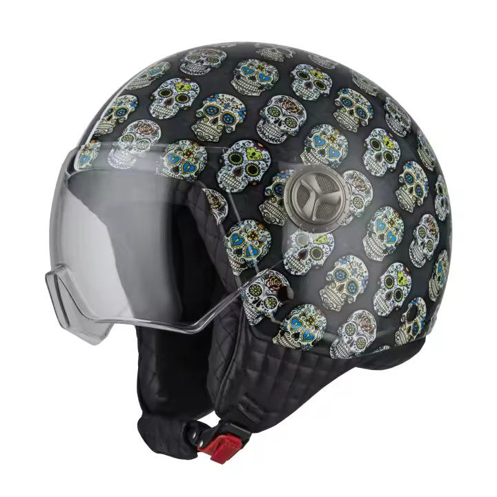 Casco de Moto Minijet Zeta 2 NZI - Clásico Moderno, Confortable y Ligero - 1