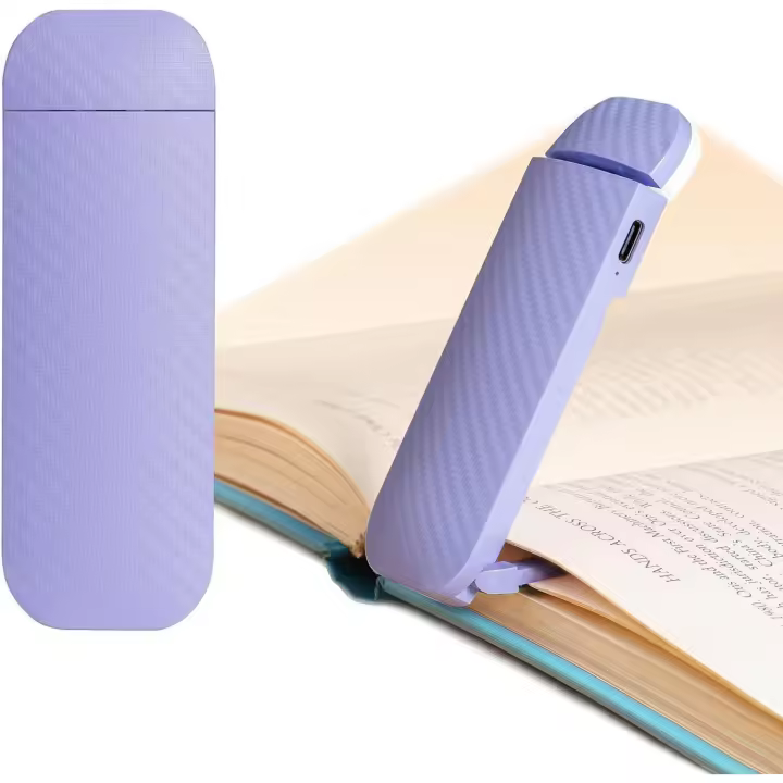 Lámpara de Lectura con Clip, lámpara de Lectura recargable, Luces de Lectura PARA LA Cámara, Luz de Lectura con clip, púrpura Romántico - 1