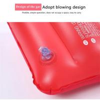 Almohada De Viaje Inflable Ultraligera De 47x30cm Para Camping Playa Descanso Con Tela Flocada Cuadrada Adaptada Para Napping Y Trabajo En Mesa - details 4