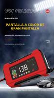 Cargador De Batería De Coche Automático 12V 6A Pantalla Color Inteligente Reparación Pulso Para AGM GEL WET Celdas De Ácido Plomo LCD - details 0