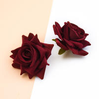 10PCS Rosas Rojas De Seda Para Bodas Accesorios De Decoración De Hogar Flores Artificiales Para Caja De Regalos Scrapbook - details 12