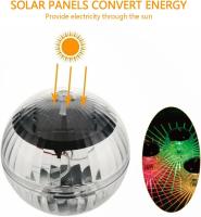 Lámpara Flotante Solar LED Para Piscina Y Pila Solar Panel Iluminación Cambiante De Color Disco Glow Show IP65 Impermeable - details 1