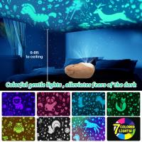Muñeco De Peluche Unicornio Proyector 28cm Con Luz LED Suave Y Cálido Regalo Para Niñas Y Niños Animales De Peluche Para Decoración Del Hogar - details 2