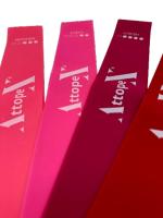 Attopex® Bandas Elásticas de Musculación Fitness Yoga Pilates 5 Niveles de Resistencia - Azul-Rosa - details 2