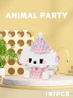 Bloques De Construcción Micro Partícula Serie Animal De Fiesta Pingüino Giraffa Juguete De Puzzle De Artesanía Para Escritorio Ornamento Educativo Para Niños - details 13