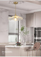 Lámpara Colgante De Vidrio Moderna Para Dormitorio Cocina Comedor Iluminación Nordic Café Bar Lámpara LED Flor Sin Bombillas Incluidas - details 20