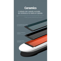 Placa Alisadora Inteligente 2025: 2 EN1 Liso/Rizado + Panel Cerámica 3D Floating | 4 Precios de Temperatura (120 °C-200 °C), Calefacción en 30S | Voltaje Automático 100-240V, diseño Mini Portátil para Viaje | Incluye Bolsa Térmica + Aceite Protector - details 5