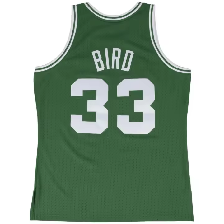Camiseta de Baloncesto Mitchell & Ness Larry Bird para hombre en color verde - 1