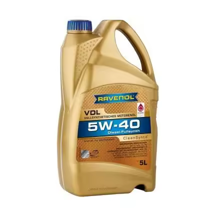 RAVENOL VDL SAE 5W-40 - 5 L | Aceite Sintético Tecnología Cleansynto - 1