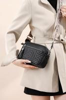 Bolso de Mano de Cuero Genuino para Mujer Color Sólida con Borlas - details 2