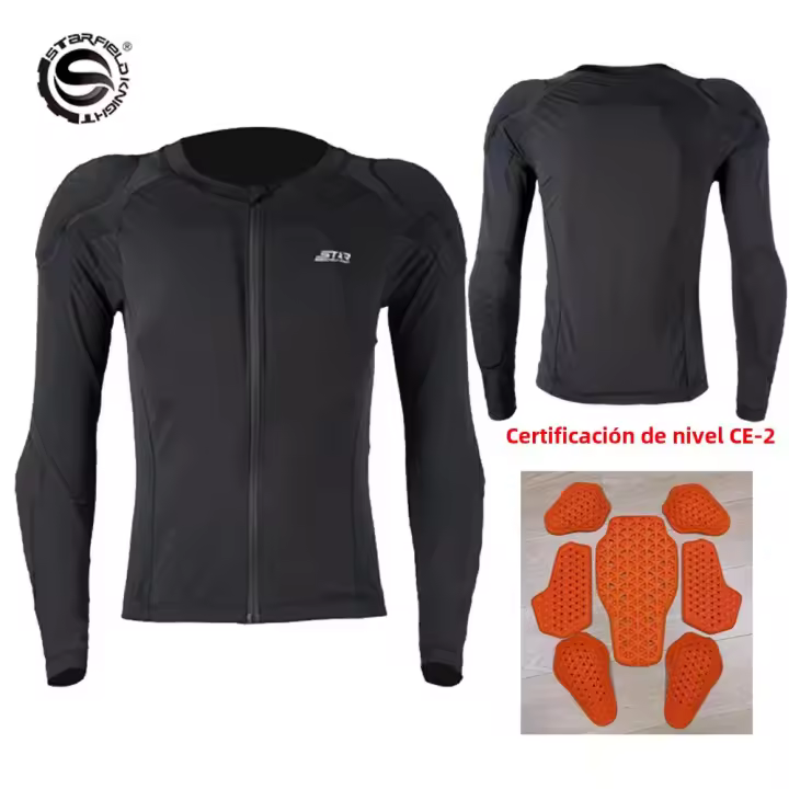 Chaqueta De Motociclista Para Hombres Verano Armadura Completa De Protección Moto Escudo Reflectante Transpirable Aprobación CE Ropa De Corrida - 1