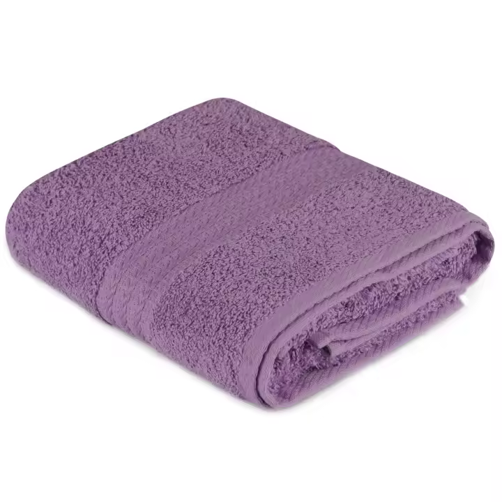 Wellhome Toalla de Lavabo Lila 100% Algodón 500 Gr/m² - Suave y Absorbente - 1