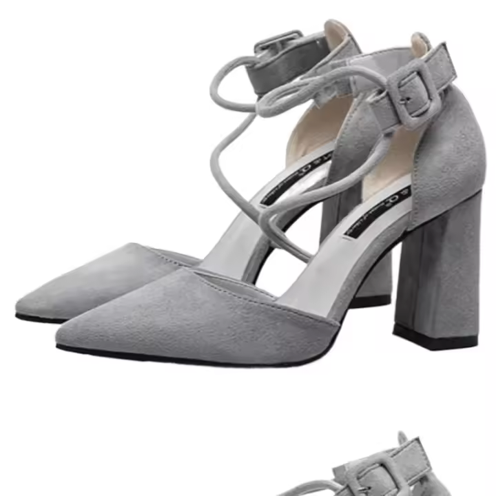 Sandalias De Mujer Diseñador Con Tacón Alto Y Punta Afilada Para Verano Sexy Con Correa De Cierre Buckle Zapatillas Para Noche Club - 1