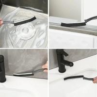 Cepillo De Limpieza Para Grietas Y Esquinas Limpiador De Ventanas Azulejos De Cocina Y Baño Cepillo De Escobilla Para Angulos Muertos Negro - details 16