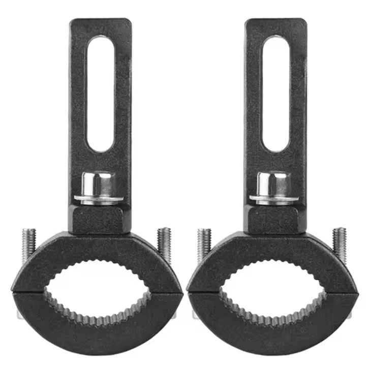 Soporte Universal para faro de motocicleta, abrazadera de horquilla, ajustable, 50-60mm, 2 unidades - 1