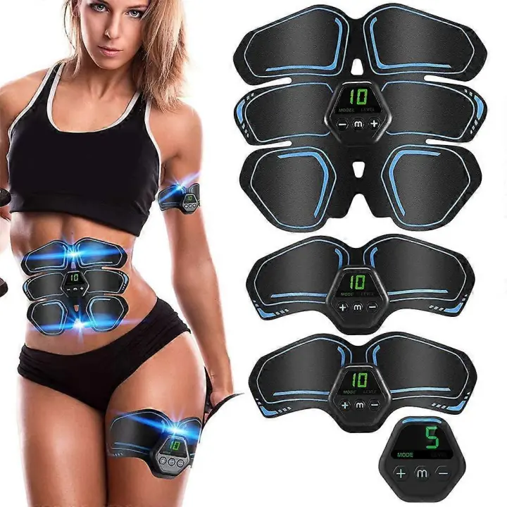 PIAO Muscle Toner Abdominal Toning Belt ABS Toner Body Muscle Trainer Wireless Portable Unisex Fitness Training Gear for Abdomen/Arm/Leg Training Home - 1