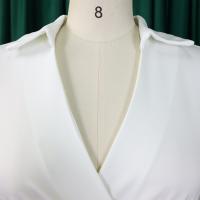 Vestido Elegante Para Oficina Para Mujer Cuello Redondo V Cintura Ajustada Pleated Midi Formal Business Work Dress OL - details 26