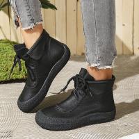 SP Nuevas Botas individuales de otoño Y invierno para Mujer, hecho a mano, estilo retro, casual, de Suela Gruesa, comodas, Con Cordones y Suela suave. - details 19