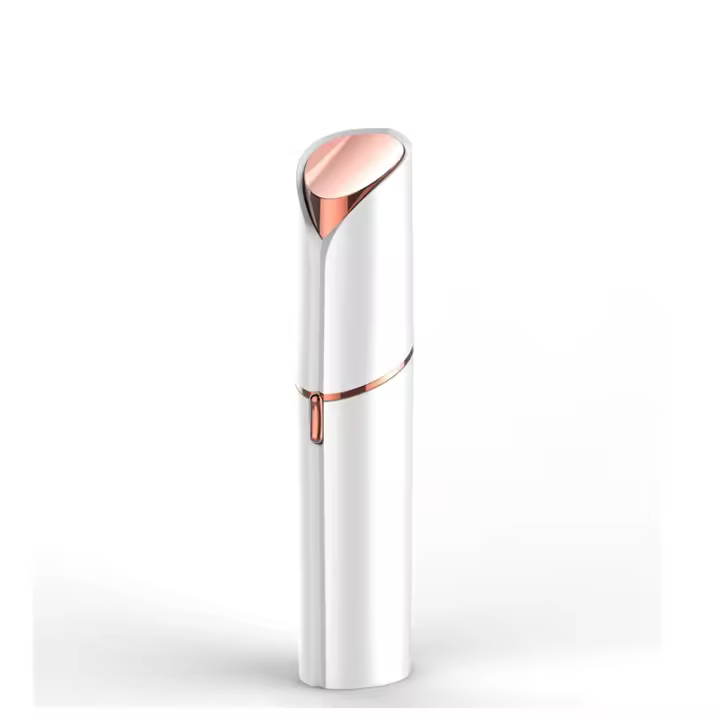 1 unid removedor de pelo facial, máquina de afeitar de eliminación sin dolor, USB recargable ceja cara maquinilla de afeitar trimmer para labios, cuerpo, brazos, bigotes, pelusa y Chin Gl - 1