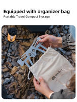 Estufa Portátil De Acero Inoxidable Para Camping Y Picnics shineTrip Aries Chasis Detachable Para Madera Y Agua En Exteriores - details 5