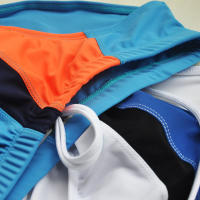 Nuevos Briefs De Natación Para Hombres Sexy Buzo De Playa Corto De Baño Con Pouch Bajo Y Estampado Geométrico Poliéster Spandex - details 13