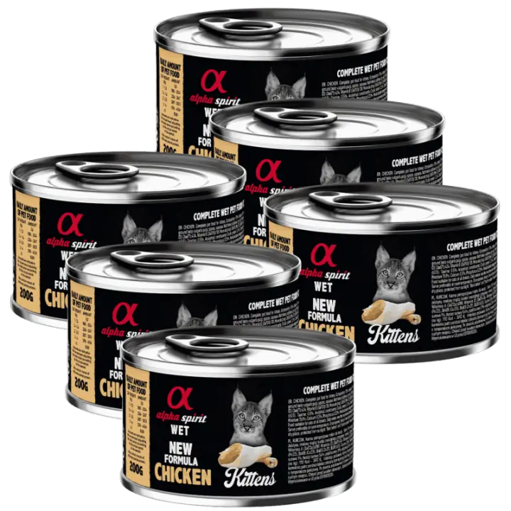 Alpha Spirit Alimento Húmedo para Gatitos sabor Pollo| 100% Natural y Sin Cereales - 1