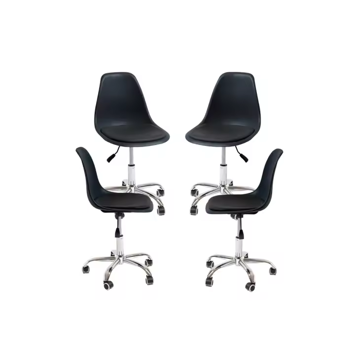 Pack 4 Sillas Dami Office - Negro - 1