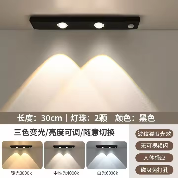 Luz Nocturna LED Con Sensor De Movimiento Inalámbrica Ultra Delgada Para Cocina Armario De Dormitorio Iluminación Interior USB Para Refrigerador De Vino - 1