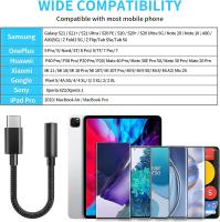 FGNS Adaptador USB C a Jack de 3,5 mm, Adaptador Auxiliar Tipo C a Conector para Auriculares, Adaptador de Audio para Auriculares USB Tipo C, Adaptador de Auriculares Tipo C Compatible con Samsung Galaxy, MacBook Pro, iPad, Huawei, OPPO, Vivo, etc. - details 1