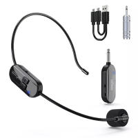 Kit De Micrófono Inalámbrico 2.4G Con Auricular Para Amplificador De Voz Y Altavoz Estudio Profesional De Conferencia Y Escenario - details 1