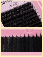 Kit de pestañas postizas de racimos: Juego de extensiones de pestañas de volumen ultra denso con aplicación de calor segmentada. - details 12