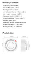 Detector De Fuma Inteligente Tuya Zigbee Con Alarma De 85dB Y Alertas En Tiempo Real Por App Para Casa/Oficina Instalación Fácil Y Bajo Consumo - details 17