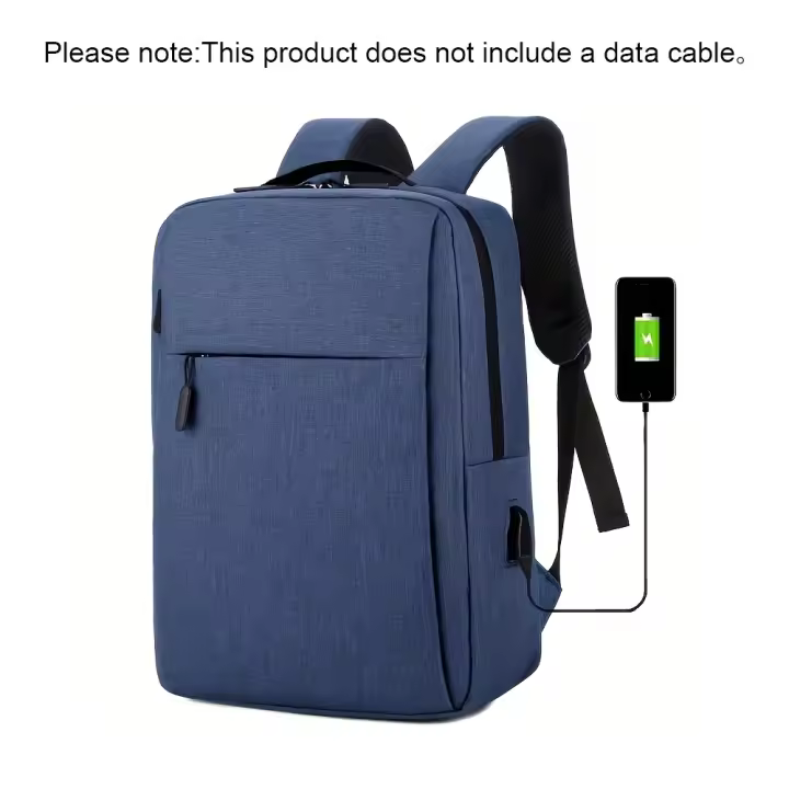 Tienda BIT Bolsos,1PC Mochara gris para portátil de Negocios, Bolsa de viaje Ligera de Tela con Correa ajustable, cerre de Cremallera, forro de poliéster, detalle de Hilo de Coser, diseño de Cordones PARA LA Escuela, Actividades al Aire Libre - 1