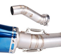 Escape De Motocicleta Modificado mid Link Pipe Para Honda CBR500 CBR500R CB500F CB500X CB400 CBR400 CB400X CB400F 2016-2022 Pieza Individual - details 2