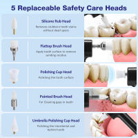Limpieza Dental Eléctrica Ultrasonda Kit De Blanqueamiento De Dientes Eliminador De Calculo Y Placa Quimioterapia Oral - details 20