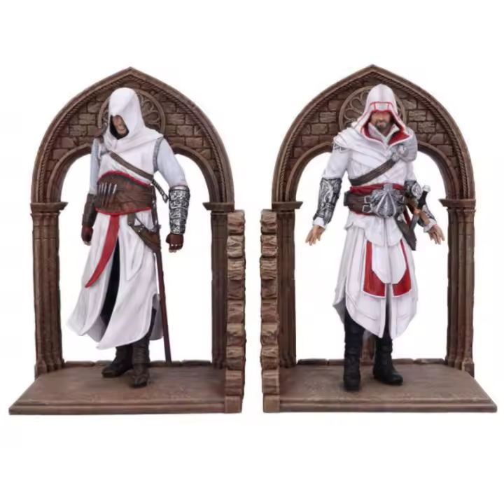 Soporta libros Assassin's Creed Altair y Ezio 24 cm - Nemesis Now - Producto con licencia oficial - 1