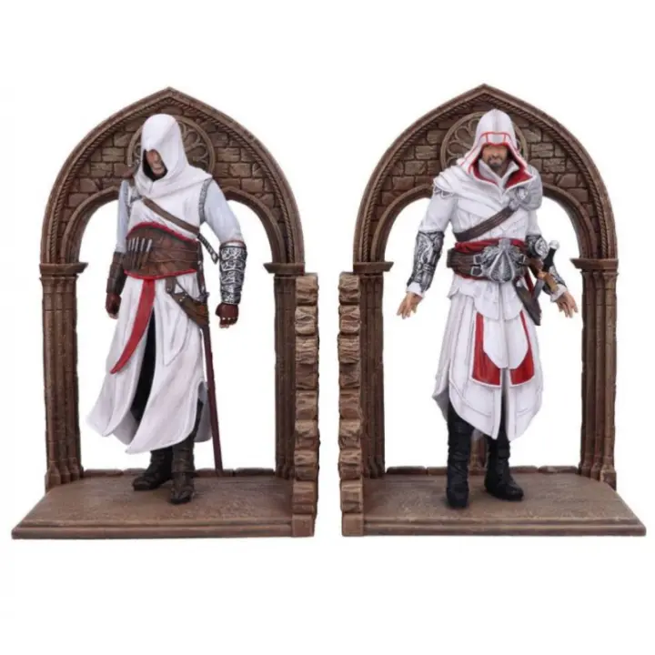 Soporta libros Assassin's Creed Altair y Ezio 24 cm - Nemesis Now - Producto con licencia oficial - 1