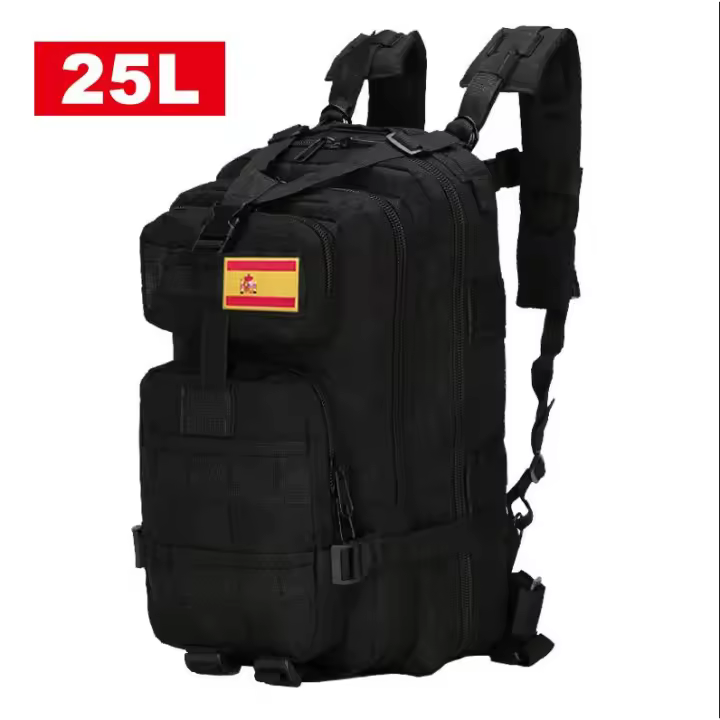 Mochara táctica de 25L, Bolsa impermeable para insectos, pequeña mochara táctica para senderismo al Aire Libre, Camping, viaje para helbres - 1