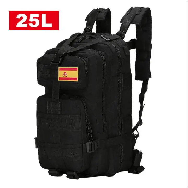 Mochara táctica de 25L, Bolsa impermeable para insectos, pequeña mochara táctica para senderismo al Aire Libre, Camping, viaje para helbres - 1