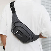 Bolsa De Cintura Invisible Ultra Delgada Para Hombres En Lona Anti Robo Para Deporte Al Aire Libre Y Correr Con Móvil - details 3