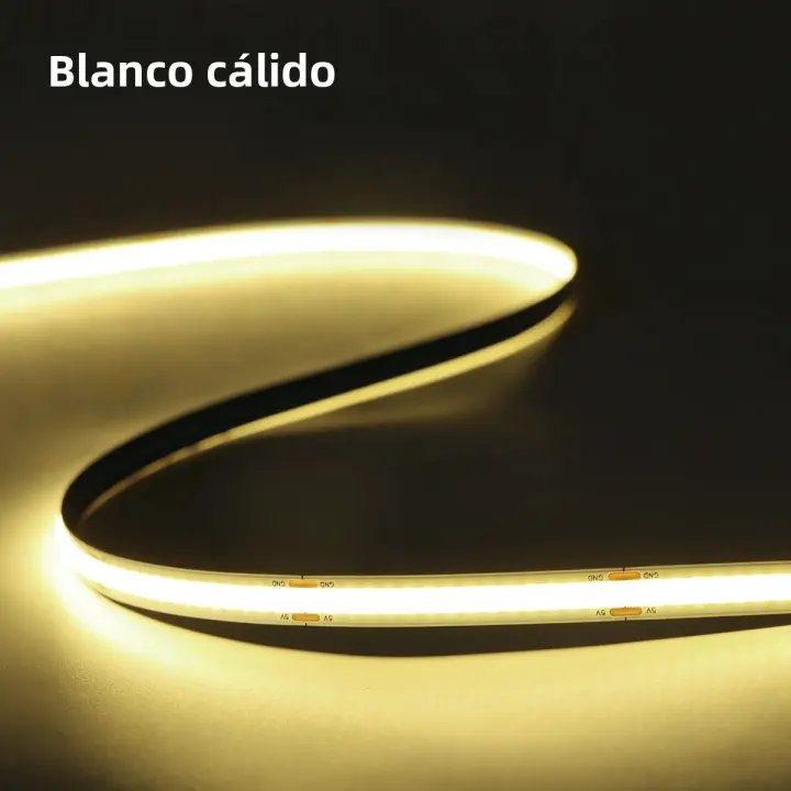 Tira De Luz LED COB Inteligente WiFi Tuya 24V Para Iluminación De Cocina Armario Pasillo Espejo Y Habitación Control Remoto Y Aplicación Móvil - 1