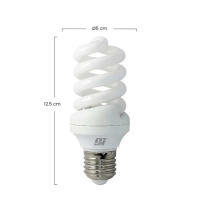 ORION91 Bombilla Ahorro ESPIRAL MICRO T2 E27 15w 900lm Blanco Cálido 2700k 6000h Orion91 Simply - SpazioLuzio - details 0