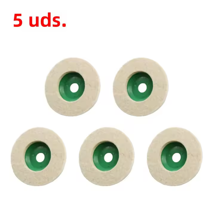 Rueda De Pulido De Lana 125mm Para Metal Mármol Vidrio Cerámica Con Disco De Amolado Para Angulo De 90° Herramienta DIY Para El Hogar - 1
