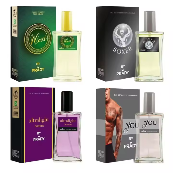 Prady Parfums Pack Colonias Hombre Maxi 100ml - Boxer - Ultralight - You - Fragancias Exquisitas - 1