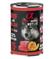 Pack 6 latas x 400 Gr - Alpha Spirit Comida Húmeda de Ternera con Melón para Perros - details 2