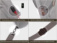 Mochila bandolera de lona, mochila informal para hombre y mujer, ideal para actividades al aire libre, ciclismo, senderismo, viajes, pesca, compras y trekking. - details 3