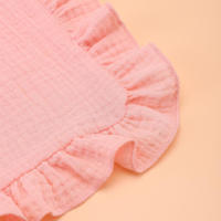 Alfombrilla De Encharcado Ruffle Para Bebé 100% Algodón Muselina Ruffle Pañuelos De Burp Para Recién Nacidos Unisex - details 4