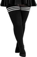 Medias Largas De Pierna Para Mujer Talla Grande Con Estampado Rayado Antideslizantes Para Halloween Accesorio De Costura - details 29